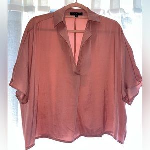 Lulus Collared Drapey Blouse